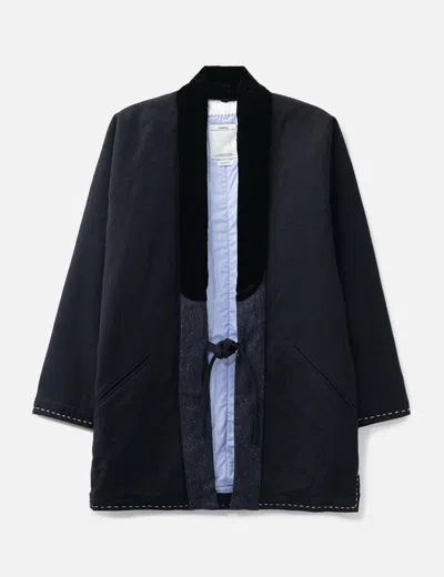 Visvim 17aw Herringbone Dotera Coat In Blue