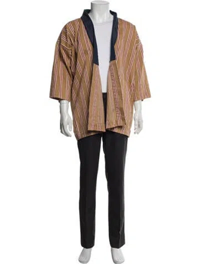 Pre-owned Visvim 2012 Striped Jacket In Neutral
