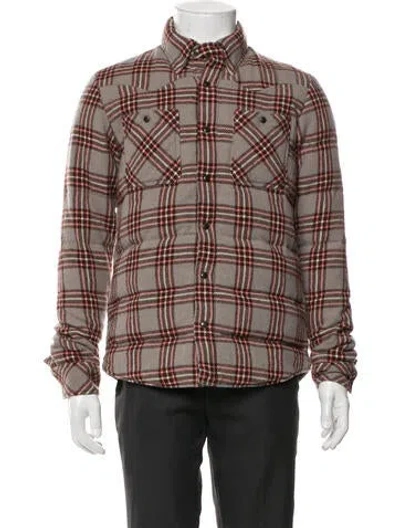 Pre-owned Visvim 2013 Padded Flannel Overshirt Peacoat In Gray