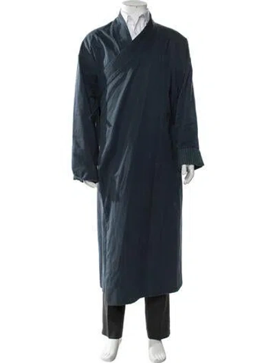 Pre-owned Visvim 2015 Lhamo Overcoat In Blue