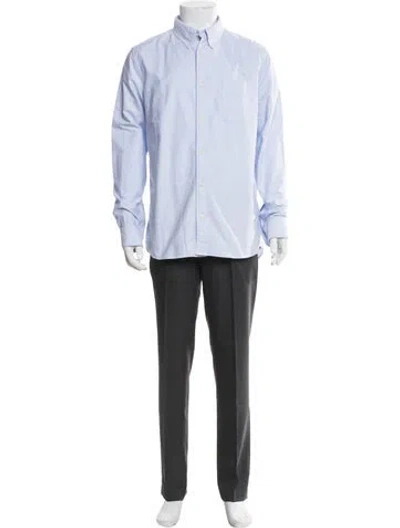 Pre-owned Visvim 2017 Long Sleeve Dress Shirt W/ Tags In Blue