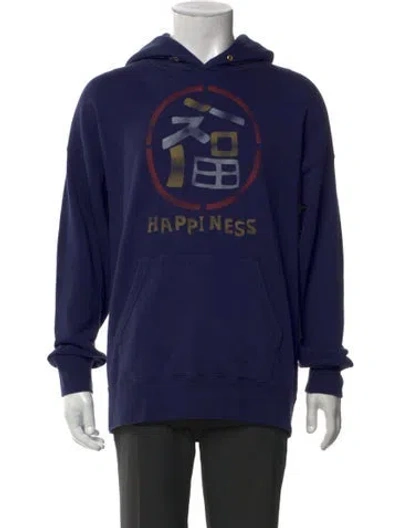 Pre-owned Visvim 2018 Jumbo Hoodie P.o. Kanji Hoodie In Blue