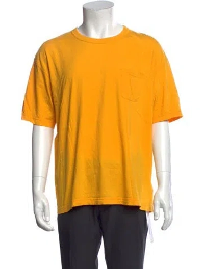 Pre-owned Visvim 2019 Crew Neck T-shirt In Yellow