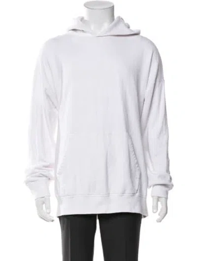 Pre-owned Visvim 2019 Spot Jumbo Hoodie P.o. Stripes Hoodie In White