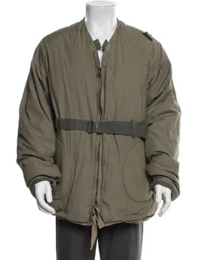 Pre-owned Visvim 2021 Harrier Down Windbreaker In Green