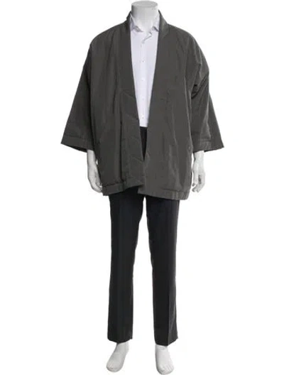 Pre-owned Visvim 2021 Padded Kimono Overcoat In Gray