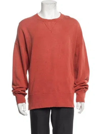 Pre-owned Visvim 2023 Court Sweat L/s Crash Sweatshirt In Orange