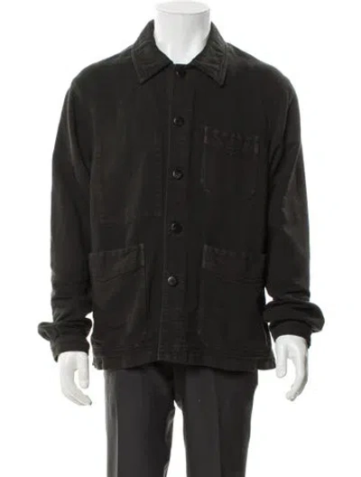 Pre-owned Visvim 2025 Travail Coverall Moleskin Utility Jacket In Black