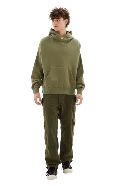 Visvim Green Amplus Sb Hoodie In Olive