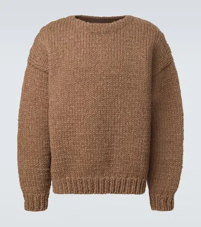 Visvim Amplus Wool And Cashmere Sweater In Brown