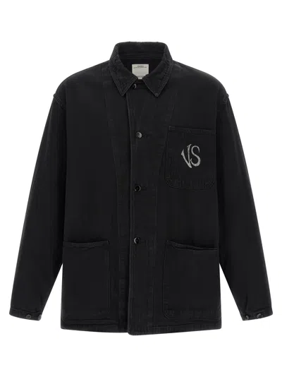 Visvim Baker Graphic-print Jacket In Black