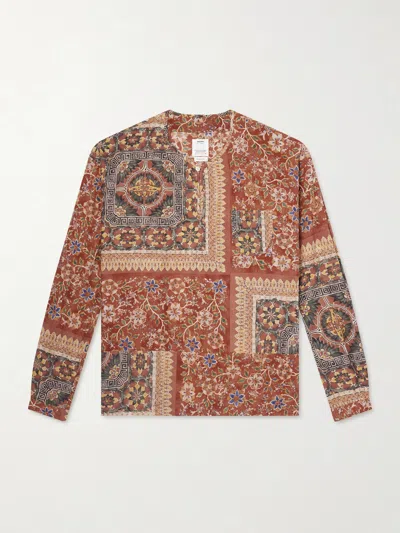 Visvim Bandana-print Cotton-voile Shirt In Brown