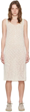 Visvim Beige Harena Midi Dress In Ivory