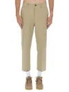 Visvim Cropped Trousers With Pockets And Loops In Beige