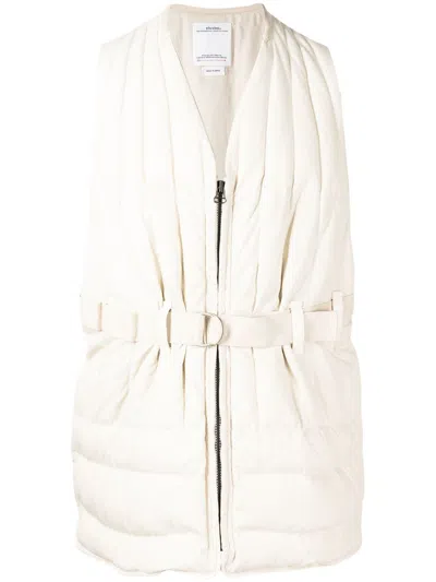 Visvim Belted Padded Gilet In White