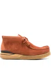Visvim Beuys Trekker-folk Boots In Brown