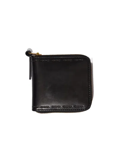 Visvim Leather Bi-fold Wallet In Black