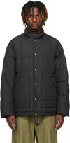 VISVIM BLACK ELIAS INSULATOR DOWN JACKET