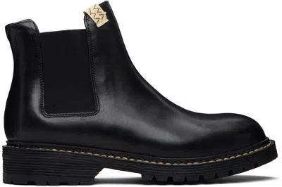 Visvim Black Gornergrat Mid-folk Chelsea Boots
