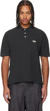 Visvim Black Jumbo Weller S/s Dmgd Polo In Black