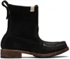Visvim Black Nakoda Boots In Black