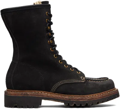 Visvim Black Scout Moc Folk Boots