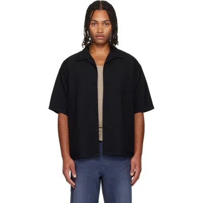 Visvim Black Wallis Down Short-sleeved Shirt