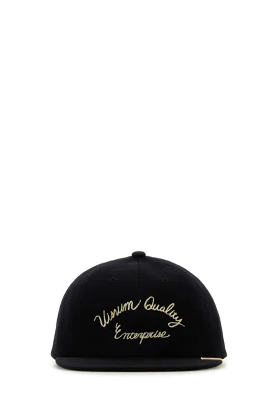 Visvim Black Wool Blend Baseball Cap