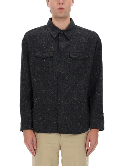 Visvim Black Wool-linen Shirt