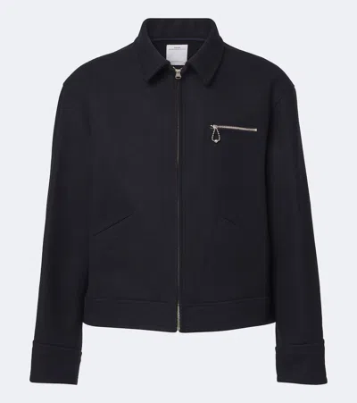 Visvim Blackthorn Wool And Linen Jacket In Blue