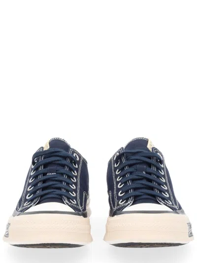 Visvim Blue Cotton Sneakers In Multi