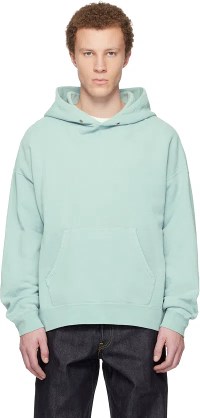 Visvim Blue Jumbo Sb P.o. Dmgd Hoodie