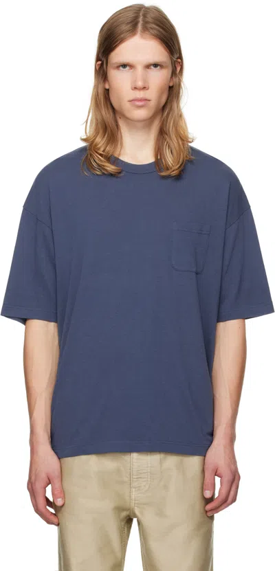 Visvim Blue Jumbo T-shirt In Navy