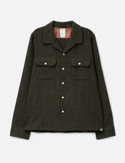 Visvim Boomer Shirt Donegal In Brown