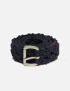 Visvim Braided Belt In Black