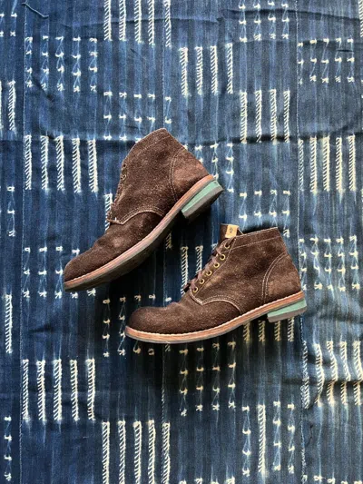 Pre-owned Visvim Brigadier Boots Mid Folk Us10 In Brown