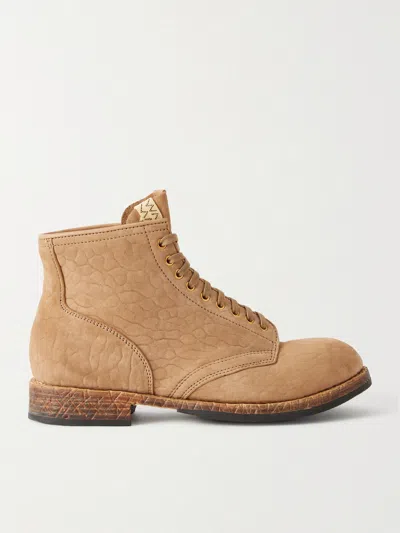 Visvim Brigadier Folk Suede Lace-up Boots In Multi