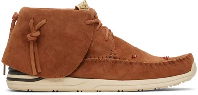 Visvim Brown Fbt Lhamo-folk Sneakers In Lt.brown