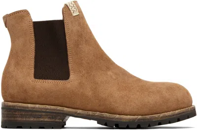 Visvim Brown Gornergrat Mid-folk Chelsea Boots