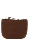 Visvim Brown Leather Coin Purse In Brown