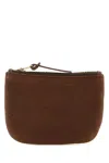 Visvim Brown Leather Coin Purse In Brown