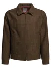 Visvim Brown Linen Wool Jacket In Brown