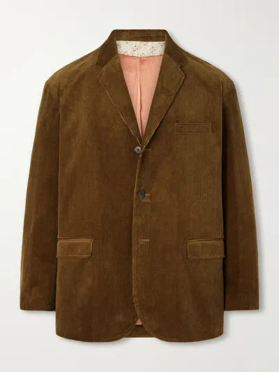 Visvim Burnstone Cotton-corduroy Blazer In Brown