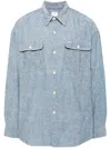 Visvim Button-up Long-sleeves Shirt In Blue
