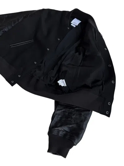 Visvim Button-up Bomber Jacket In Black