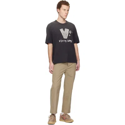Visvim Camel Leaguers Chino Pants In Black