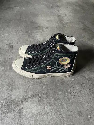Pre-owned Visvim Canvas Embroidery Flower 13ss Shoes