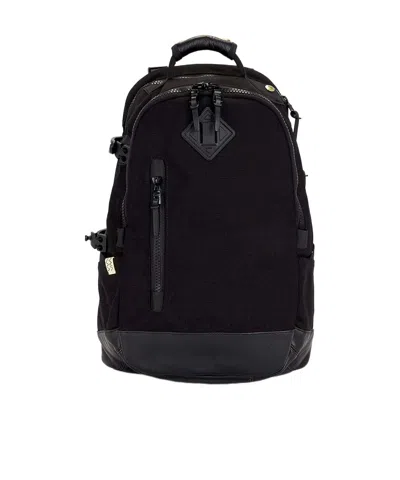 Visvim Canvas Leathertrim Utility Backpack In Black