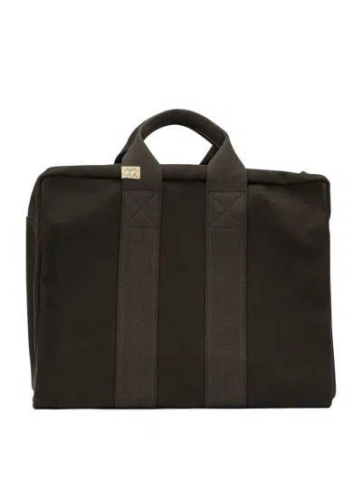 Visvim "canvas Plura" Medium Handbag In Brown