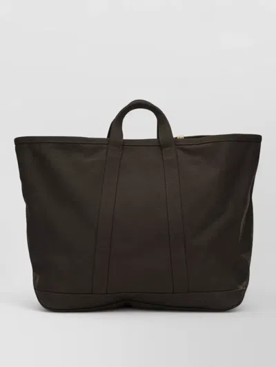 Visvim Canvas Rime Tote Large Handbag In Brown